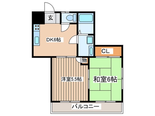 ベルビュー松が丘の物件間取画像